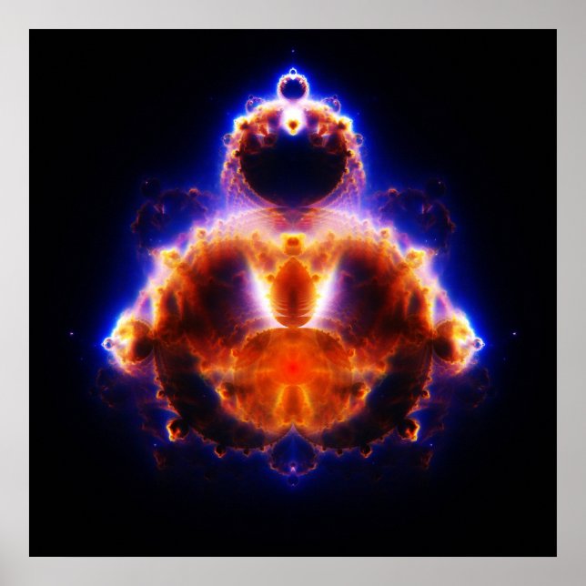 Póster Mapa de Buda Mandelbrot Set Gautama Buddha (Frente)