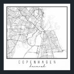 Póster Mapa de Calles de Copenhague Dinamarca<br><div class="desc">Mapa de Calles de Copenhague Dinamarca</div>
