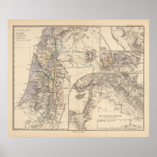 Póster Mapa de Canaán