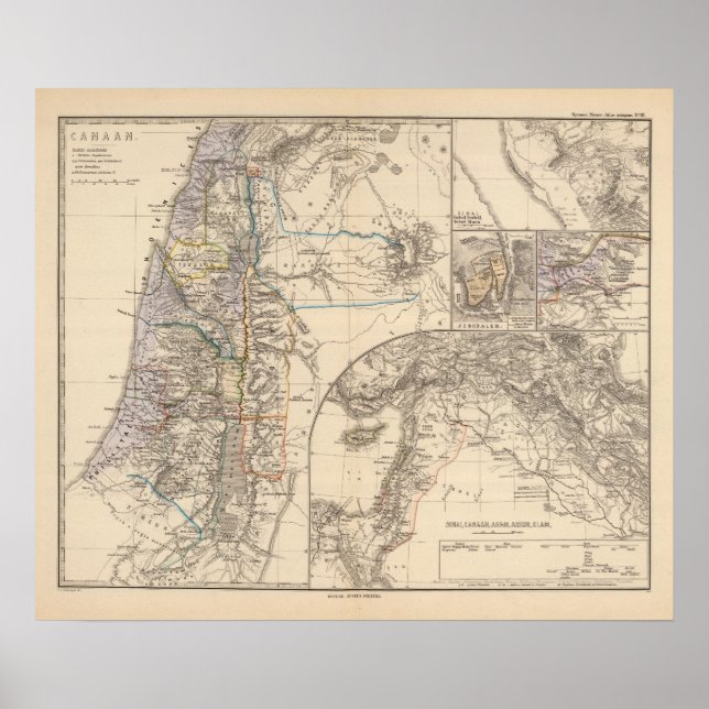 Póster Mapa de Canaán (Frente)