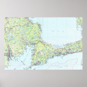 Póster Mapa de Cape Cod (1986)