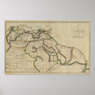 Póster Mapa de Caracas