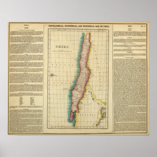 Póster Mapa De Chile