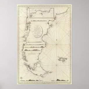 Póster Mapa de Chile