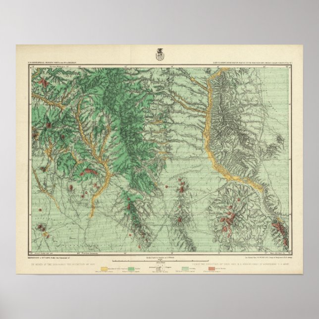 Póster Mapa de Clasificación de Tierras del Sudoeste de N (Frente)