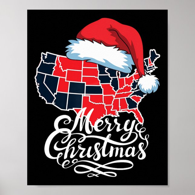 Póster Mapa de cobertura roja de las elecciones de Trump  (Frente)