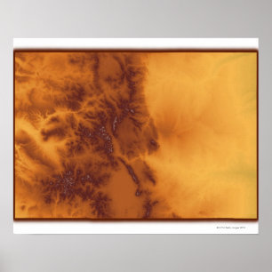 Póster Mapa de Colorado 2