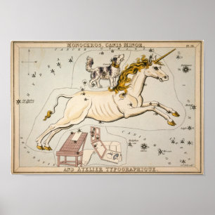 Póster Mapa de cosecha celeste