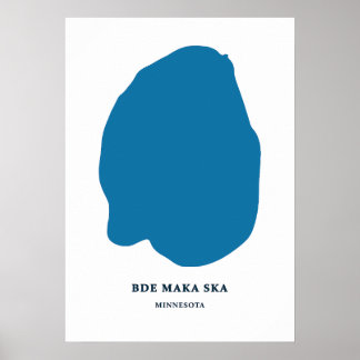 Póster Mapa de cosechas de Maka Ska - Minneapolis