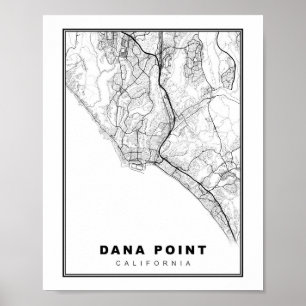 Póster Mapa de Dana Point