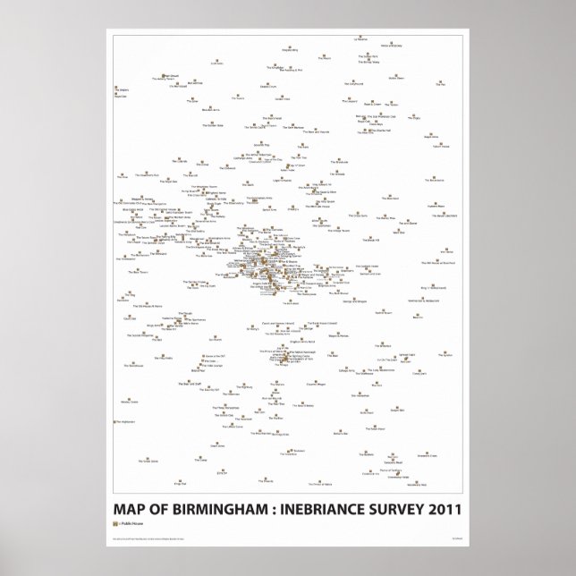 Póster Mapa DE ENCUESTA DE INEBRIANCE (Frente)