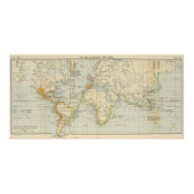 Mapa de época del mundo (1911) 2