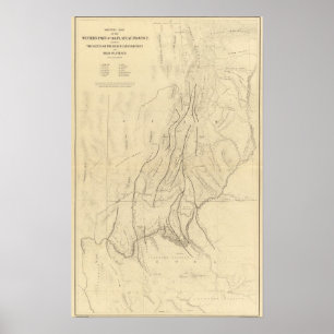 Póster Mapa de esbozo que muestra los errores