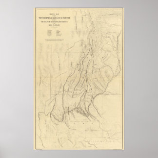 Póster Mapa de esbozo que muestra los errores