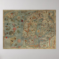 Mapa de Escandinavia