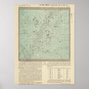 Póster Mapa de estrella