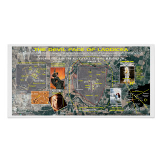 Póster Mapa de estrellas de Laodicea Orion