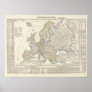 Póster Mapa de Europa 2