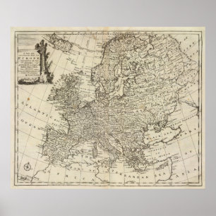 Póster Mapa de Europa 3