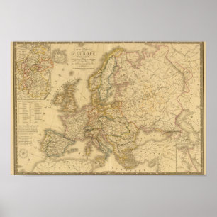 Póster Mapa de Europa 3