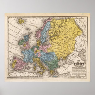 Póster Mapa de Europa 4