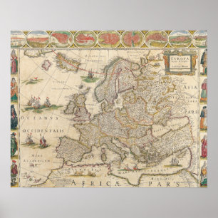 Póster Mapa de Europa 6