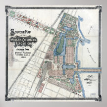 Mapa de exposiciones de 1893 en el mundo colombian
