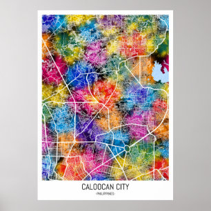 Póster Mapa de Filipinas en Caloocan