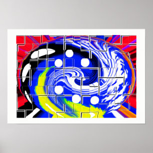 Póster Mapa de galaxias futuras