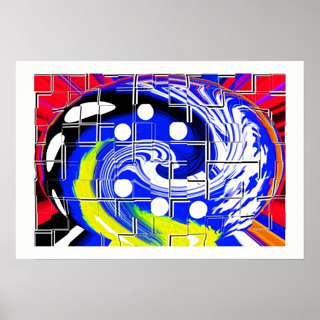 Póster Mapa de galaxias futuras (Frente)