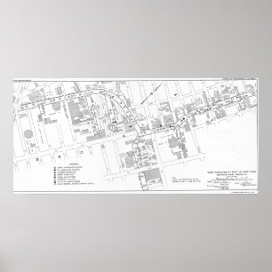 Póster Mapa de Gowanus en papel Poster (Matte)