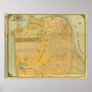 Póster Mapa de guías de Britton y Rey