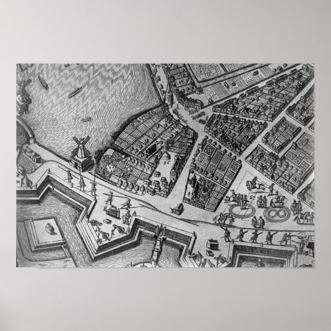 Póster Mapa de Hamburgo (Frente)