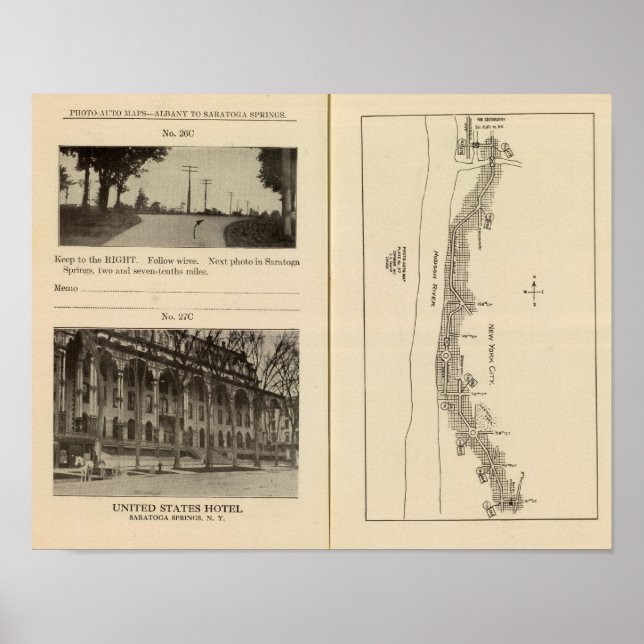 Póster Mapa de índice de la ciudad de Nueva York (Frente)