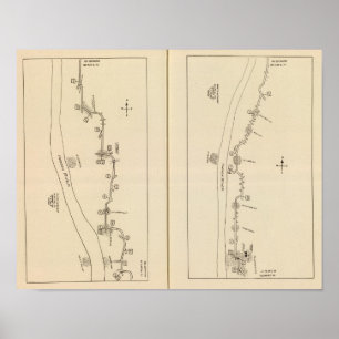 Póster Mapa de índice del condado de Putnam del condado D
