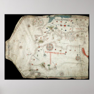 Póster Mapa de Jorge Aguiar - 1492