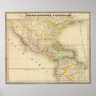 Póster Mapa de la Asamblea de América