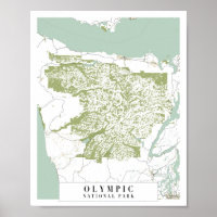 Mapa de la Calle Retro del Parque Nacional Olímpic