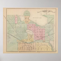 Mapa de la ciudad de Albert Lea, Minnesota