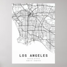 Mapa de la ciudad de Los Ángeles