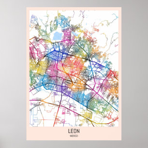 Póster Mapa de la Ciudad de México