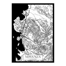 Mapa de la ciudad de Mwanza Tanzania