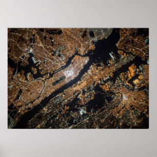 Póster Mapa De La Ciudad De Nueva York