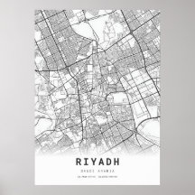 Mapa de la ciudad de Riad