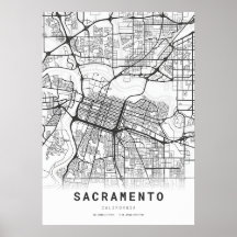 Mapa de la ciudad de Sacramento