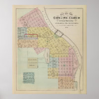 Mapa de la ciudad de St. Cloud, Minnesota