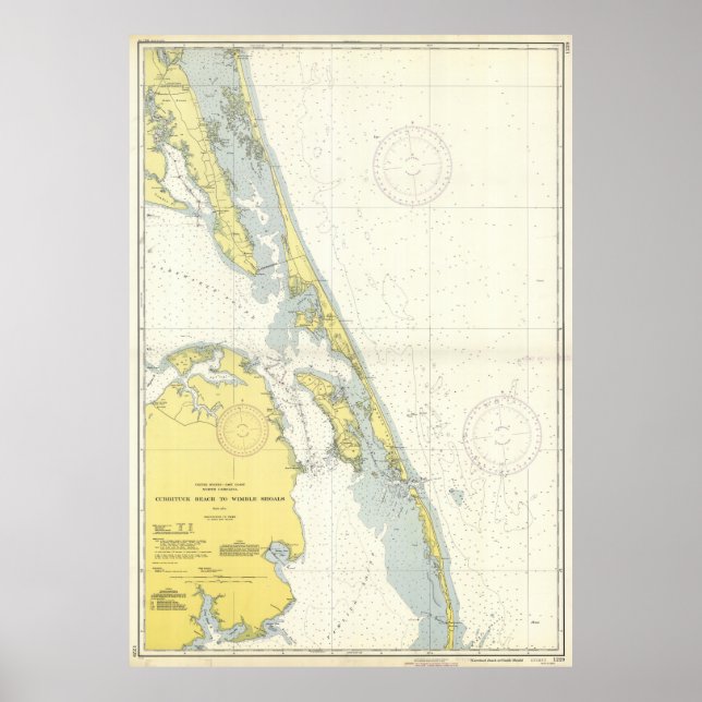 Póster Mapa de la época de los bancos exteriores (1942) (Frente)