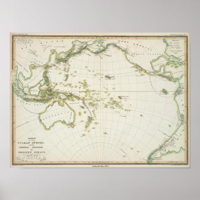Póster mapa de la Girada del Volcán (Frente)