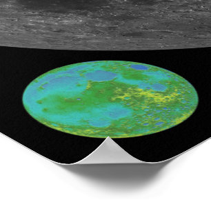 Póster Mapa de la Luna de Alta Resolución