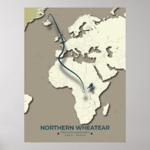Mapa de la migración de las ruedas del norte - Min